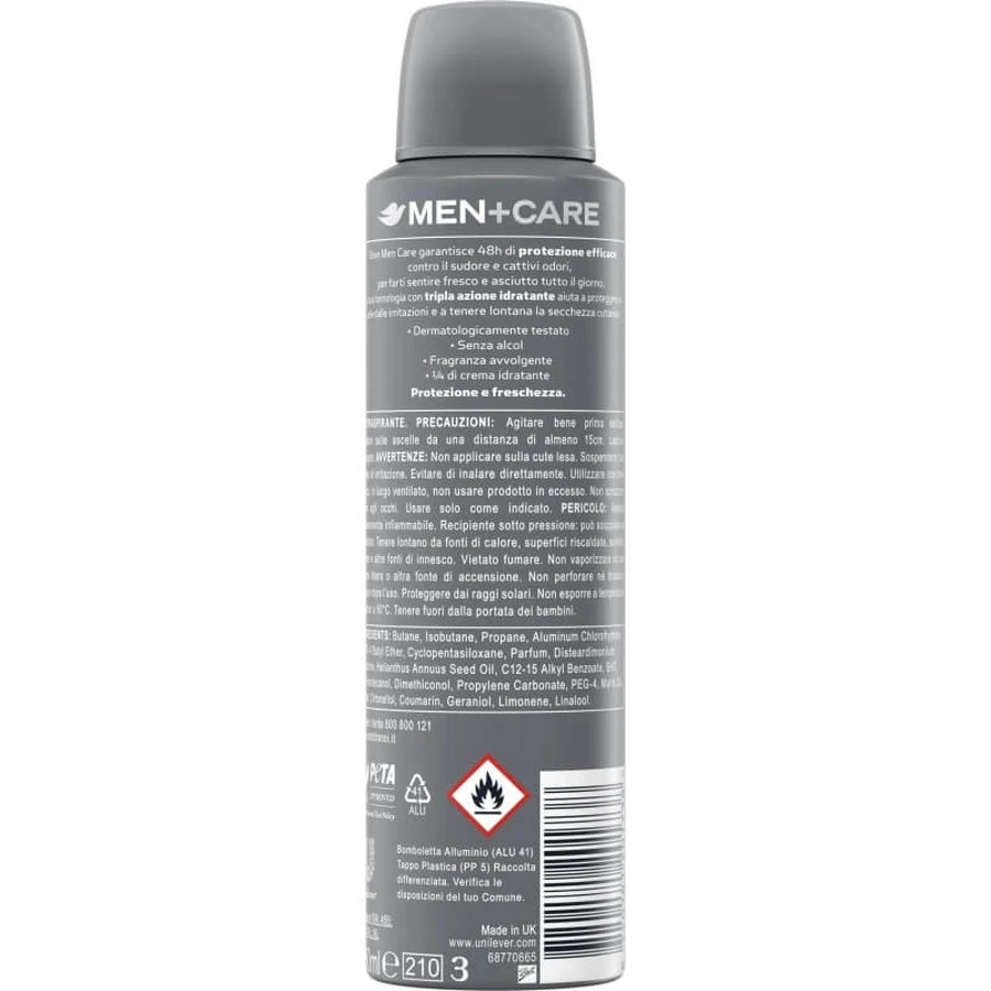 Dove Man+care Minéraux + Sauge - Déodorant en spray 150 ml