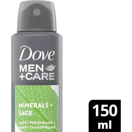 Dove Man+care Minéraux + Sauge - Déodorant en spray 150 ml