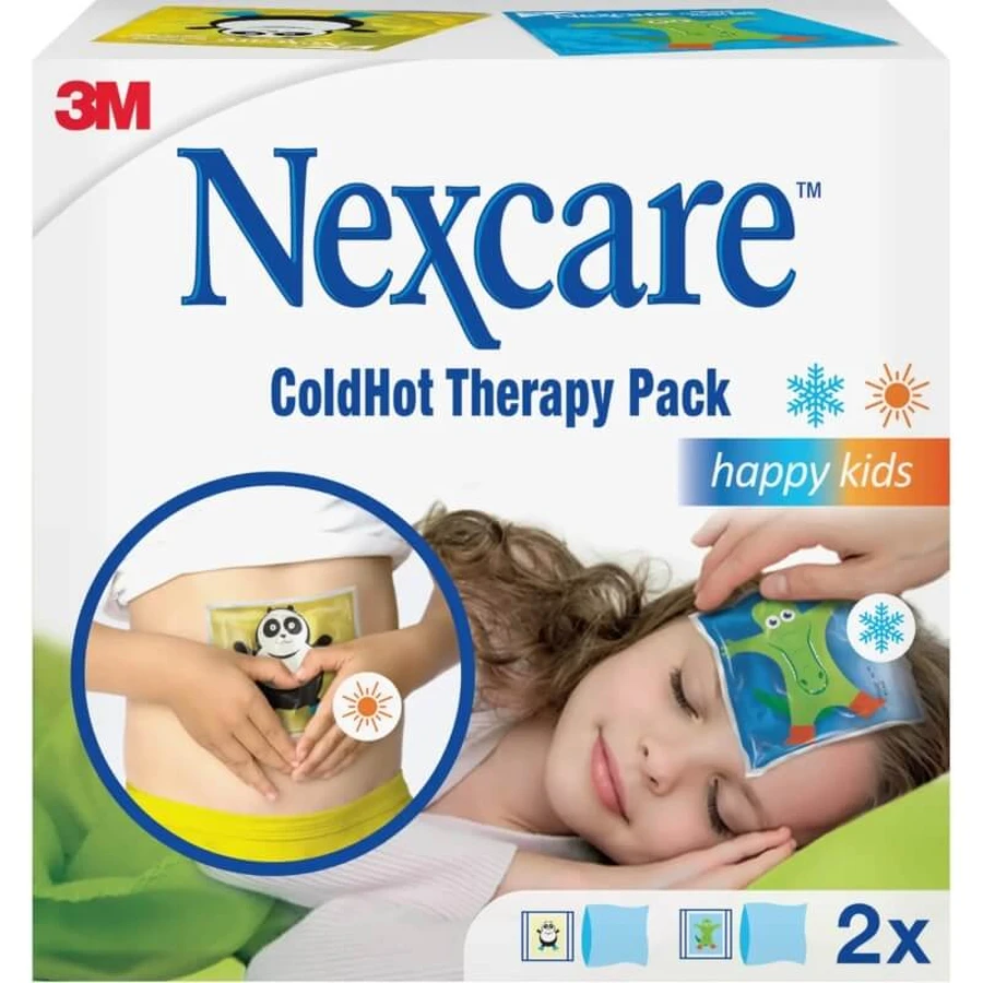 Nexcare Cold-Hot Therapy Pack Happy Kids - 2 hot/cold therapy pads