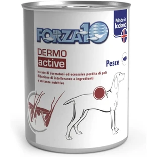 Forza10 Forza 10 dermo active pește – hrană completă pentru câini adulți, pentru piele și intoleranțe, 390 gr