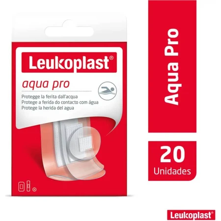 Leukoplast Aqua Pro Waterproof Bandages - 20 Assorted Bandages