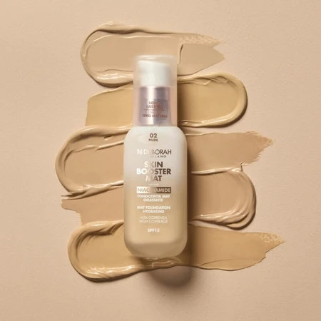 Deborah Skin Booster Matte SPF 15 - Base de maquillaje hidratante mate - N.º 01 Light Rose