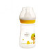Feeding bottle with teat, Romanian stories, linden pupa, 0+, 125 ml, Minut