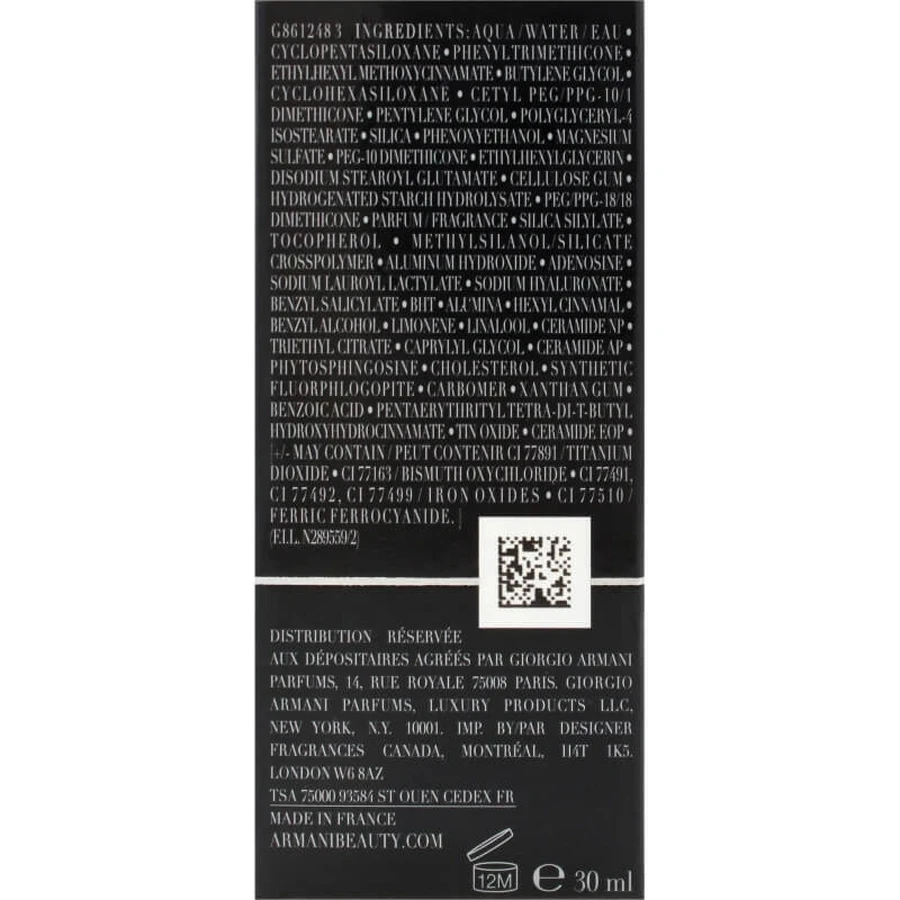 Giorgio Armani Designer Glow SPF 15 - Fond de teint revitalisant et illuminateur - N° 1