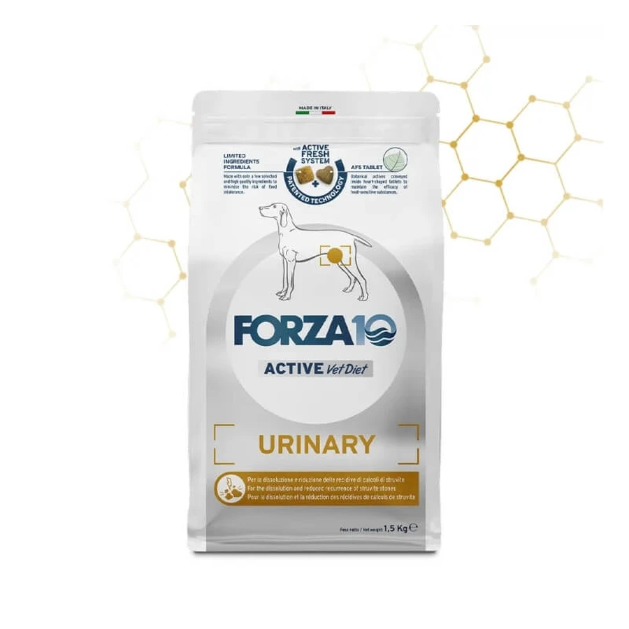 Forza10 Active Vet Diet Urinary Fish - Compleet voer voor honden met urinewegproblemen, 1,5 kg