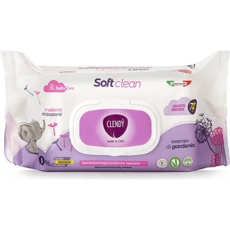 Clendy Soft Clean Baby, 72 toallitas húmedas