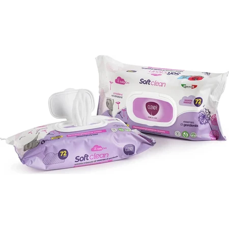 Clendy Soft Clean Baby, 72 toallitas húmedas