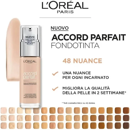 L'Oréal Paris Accord Parfait Foundation - Liquid Foundation - No. 7d7w Ambre Doré