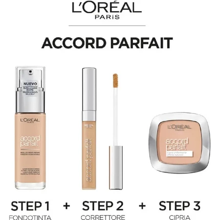 L'Oréal Paris Accord Parfait Foundation - Liquid Foundation - No. 7d7w Ambre Doré