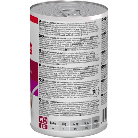 Hill’s Science Plan Adult cu carne de vită – hrană completă pentru câini adulți cu vârsta cuprinsă între 1 și 6 ani, 370 g