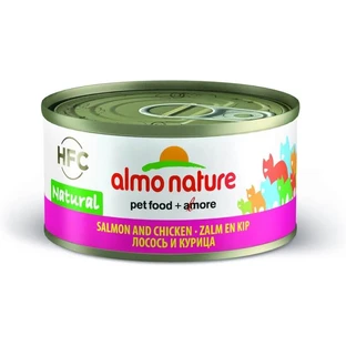 Almo Nature HFC Jelly with Salmon and Chicken - Complete Food for Adult Cats, 70 g
