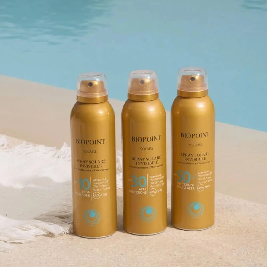 Biopoint Sunscreen SPF 30 Invisible Spray, High Protection, 150 ml