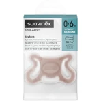 Suavinex Zero Zero - Fopspeen met symmetrische speen voor linkshandige baby’s van 0 tot 6 maanden (diep)