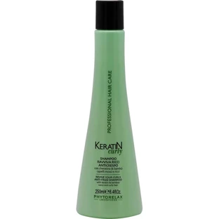 Phytorelax Keratin Curly - Champú revitalizante para rizos y antiencrespamiento, 250 ml
