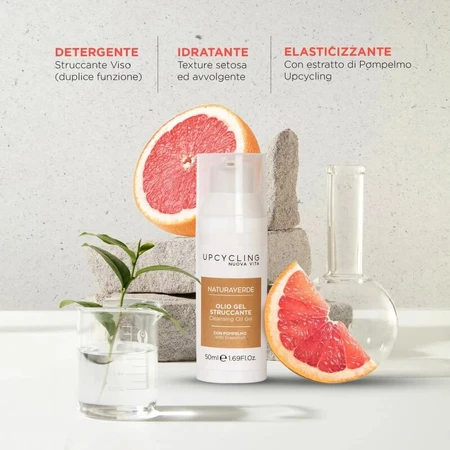 Naturaverde Upcycl - Grapefruit make-upremover olie-gel, 50 ml