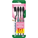 Brosses à dents Mentadent pour gencives sensibles : 3 achetées, 1 offerte ; poils souples et fins