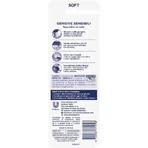 Brosses à dents Mentadent pour gencives sensibles : 3 achetées, 1 offerte ; poils souples et fins