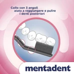 Brosses à dents Mentadent pour gencives sensibles : 3 achetées, 1 offerte ; poils souples et fins