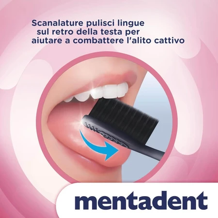Brosses à dents Mentadent pour gencives sensibles : 3 achetées, 1 offerte ; poils souples et fins