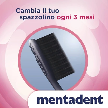 Brosses à dents Mentadent pour gencives sensibles : 3 achetées, 1 offerte ; poils souples et fins