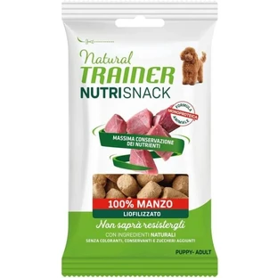 Natural Trainer Nutrisnack Bœuf - Friandises pour chiots et chiens adultes, 50 g