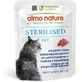 Almo Nature HFC Ton din Atlantic sterilizat – hrană complementară pentru pisici adulte sterilizate sau puțin active, 50 g