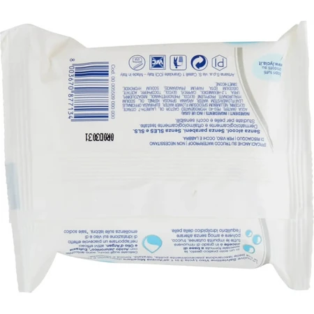 Lingettes démaquillantes micellaires Lycia pour le visage, 20 lingettes
