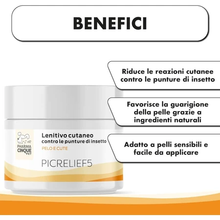 Pharma5pet Picrelief 5 - Soothing Cream for Insect Bites, 50 ml