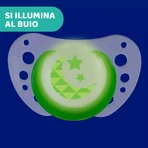 Chicco Physio Air Lumi 6–16 maanden – 2 siliconen fopspenen – diverse kleuren