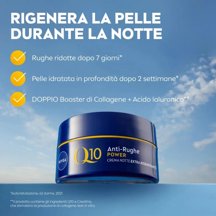 Nivea Q10 Anti-Rides Power - Crème de nuit ultra-régénérante 50 ml