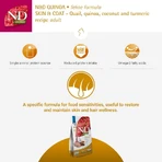 Farmina N&amp;d Quinoa Skin &amp; Coat, Caille, Noix de coco et Curcuma - Aliment complet pour chats adultes, pour la peau et le pelage, 1,5 kg