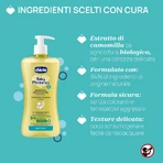 Chicco Baby Moments - Champú suave de manzanilla que no pica en los ojos, a partir de 0 meses, 500 ml