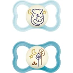 Mam Air Night - 2 Silicone Pacifiers, Size 16+, Light Blue