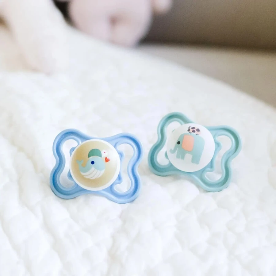 Mam Air Night - 2 Silicone Pacifiers, Size 16+, Light Blue
