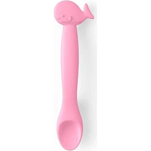 Suavinex Whale - Silicone Spoon - Pink