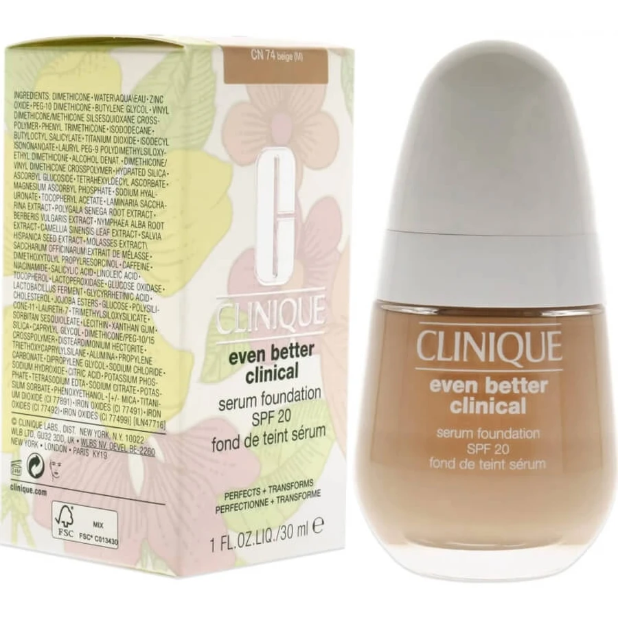 Clinique Even Better Clinical Serum SPF 20 - Base de maquillaje - N.º CN74 Beige