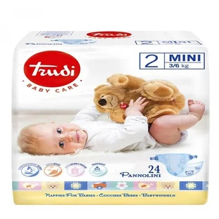 Trudi Baby Care 2 Mini - 24 diapers for babies weighing 3–6 kg
