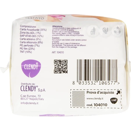 Clendy Care - 12 daytime pads with wings