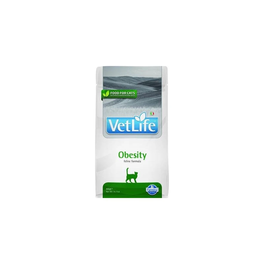 Farmina Vet Life Obesity – hrană dietetică completă pentru pisici, destinată reducerii greutății, 400 g