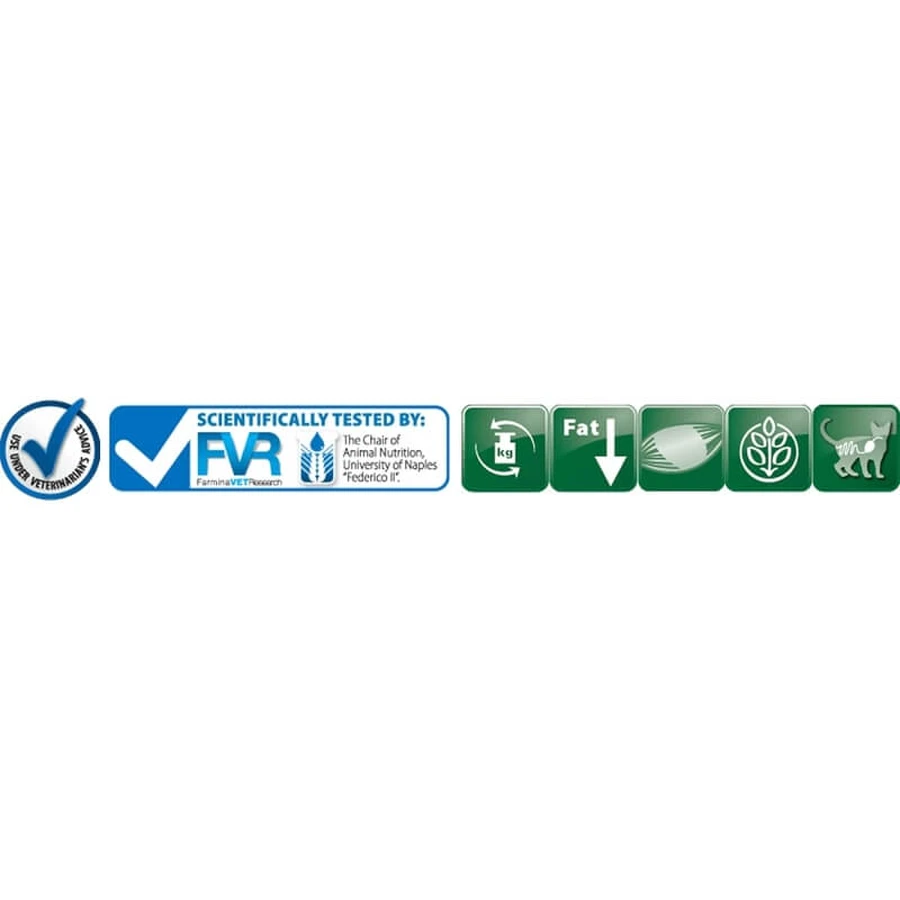 Farmina Vet Life Obesity – hrană dietetică completă pentru pisici, destinată reducerii greutății, 400 g