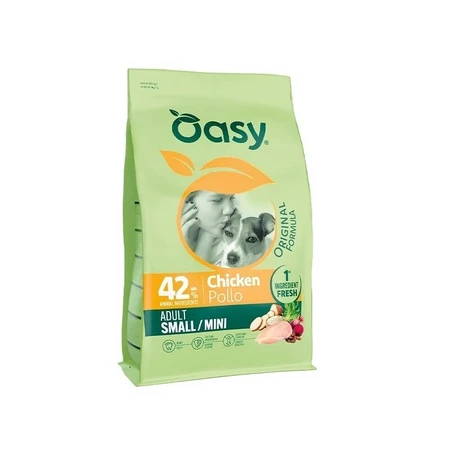 Oasy Original formula adult small - mini al pollo - alimento completo per cani adulti di taglia piccola 2 kg