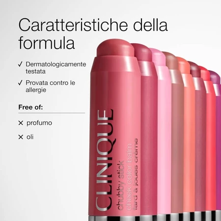 Clinique Chubby Stick Cheek Color Balm - Blush in een stick - Plumped Up Peony