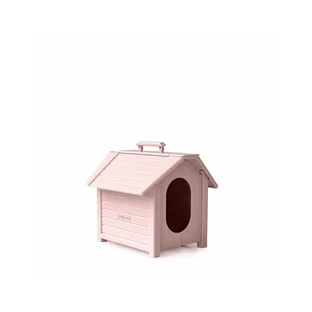 Welly Villa - Petit lit pliable pour chiens et chats, rose poudré, à isolation thermique