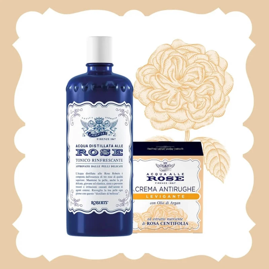 Roberts Rose - Gedestilleerd rozenwater, verfrissende toner, 100 ml