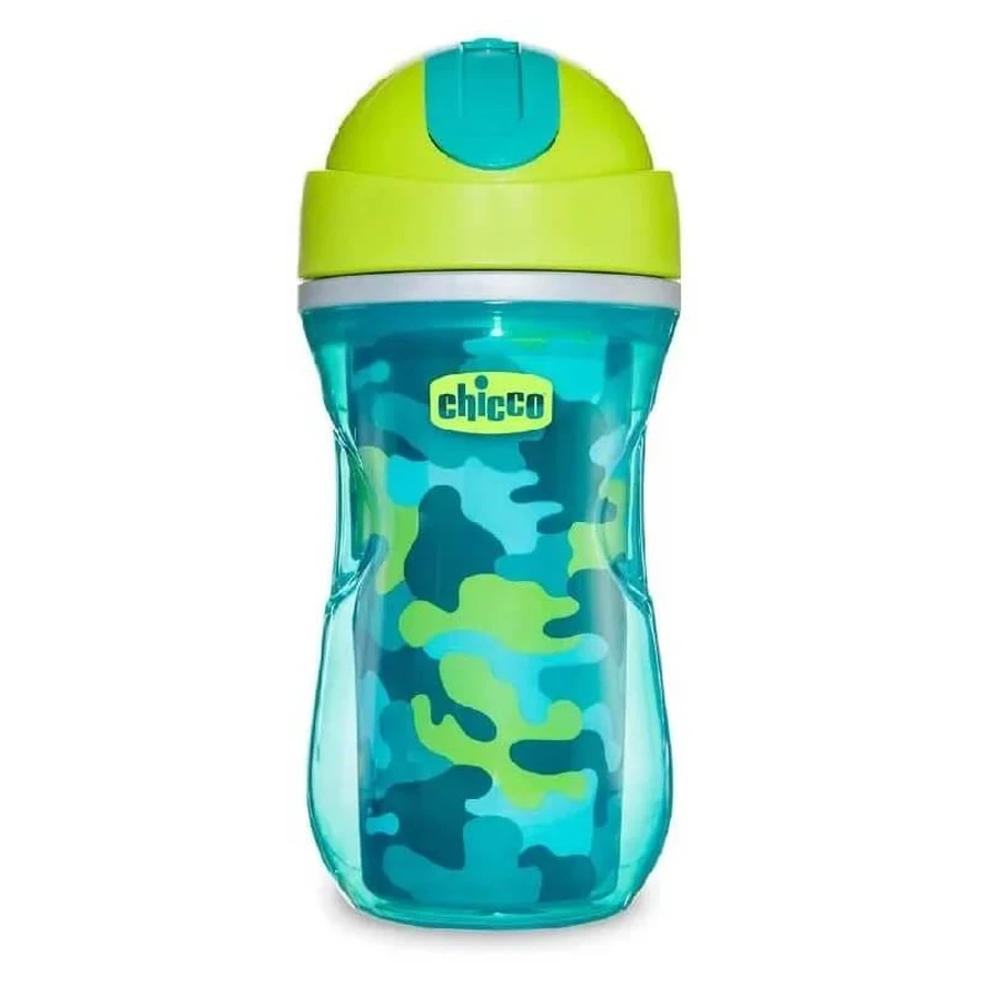 Gobelet Chicco Sport - Gobelet isotherme, à partir de 14 mois, couleurs assorties, 266 ml