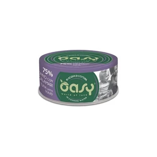 Oasy Wet Cat More Love Tuna with Squid - Complementary Food for Adult Cats, 70 g