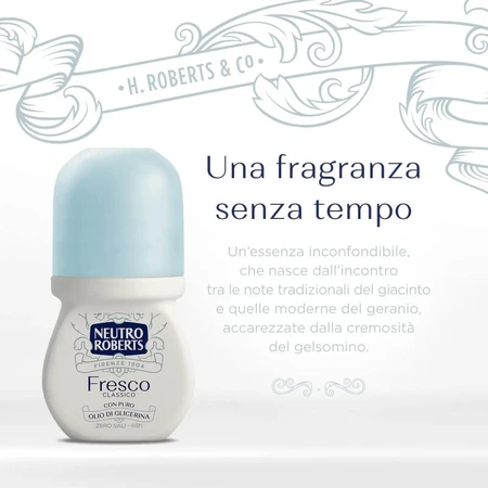 Neutro Roberts Fresco Classico - Desodorante en roll-on, 50 ml