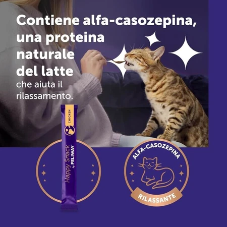 Ceva Animal Health Feliway Happy Snack met kip – 15 staafjes voor katten, elk 15 g