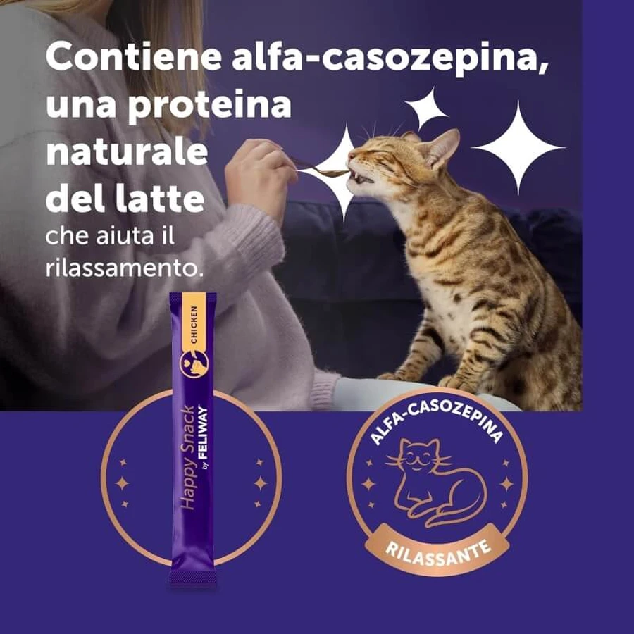 Ceva Animal Health Feliway Happy Snack met kip – 15 staafjes voor katten, elk 15 g