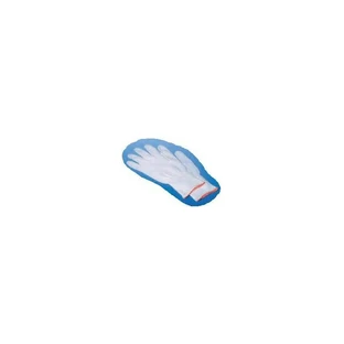 Guantes blancos de algodón no quirúrgicos, talla 8,5, en una bolsa